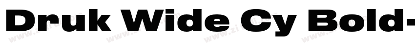 Druk Wide Cy Bold字体转换